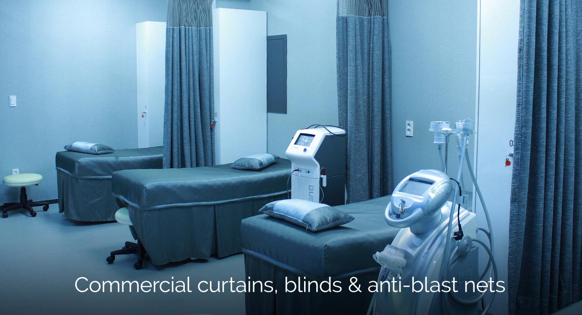 Hospital drapes and curtains for the NHS and private sectors